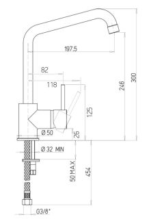 Смеситель для кухни Paini Cox 7894572CR599H1KM granite avena